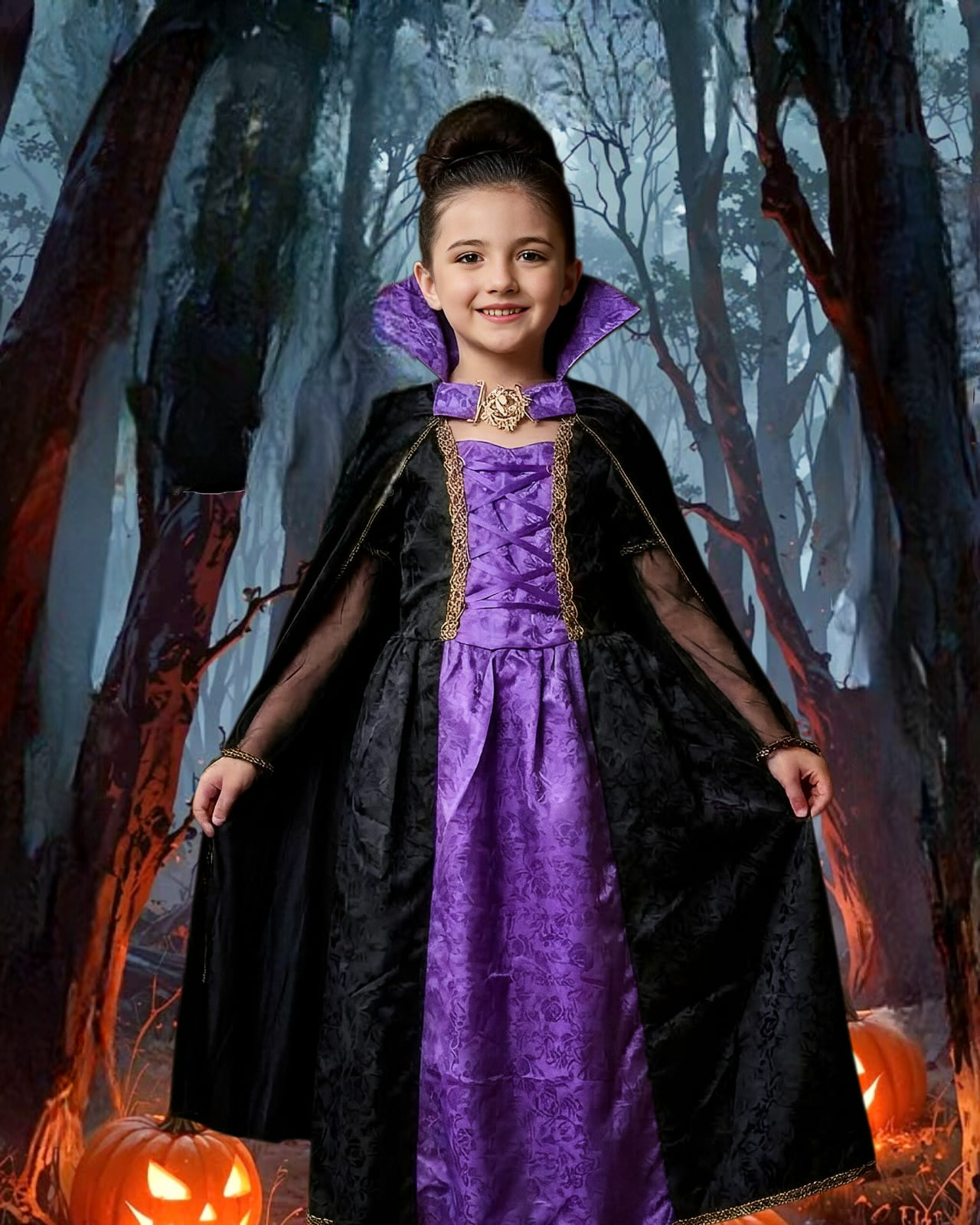 Disfraz de Brujita Morada